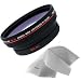 41d1WNGAA1L. SL75  Optics 0 48x 72mm Wide Angle Lens for Sony High Grade Camcorder  Wider Alternative To VCL HG0872K    Nwv Direct Micro Fiber Cleaning Cloth