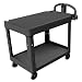 Rubbermaid Structural Resin Service Cart, 2 Shelves, 500 lbs Load Capacity, 36" Height, 54" Length x 25-1/4" Width
