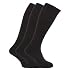 Mens ribbed knee high 100% cotton socks (Pack of 3)