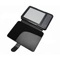 DURAGADGET Funda/Cubierta Negra Estilo Libro De Aut�ntica Piel De Napa Para Amazon Kindle Keyboard ( 3 / Graphite ) + CARGADOR DE COCHE