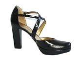 41d1YHRJRDL. SL160  Modern Criss cross Strap Black Shiny Platform Pump Womens Dress Shoes Size 8
