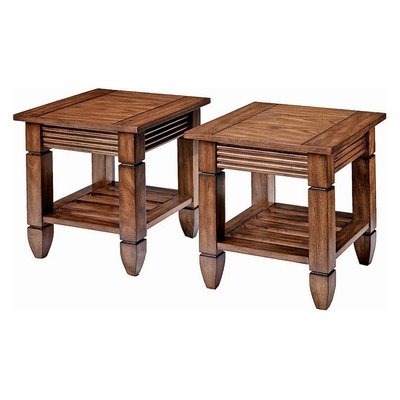 Aspen Two-Pack Bunching Tables Colorado Oak