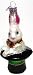 Old World Christmas Ornament Magicians Bunny