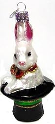 Old World Christmas Ornament Magicians Bunny