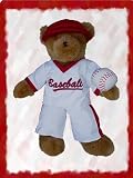 292 - Baseball - Red & White Clothes for 14 - 18 Stuffed Animals and Dolls