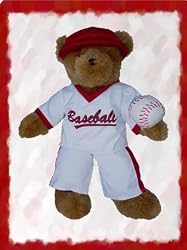 292 - Baseball - Red & White Clothes for 14" - 18" Stuffed Animals and Dolls