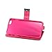 iPhone 6S Plus Case / iPhone 6 Plus Case, IZENGATE [Classic Series] Wallet Case Premium PU Leather Flip Cover Folio with Stand for Apple iPhone 6 Plus / Apple iPhone 6S Plus (Deep Rose Pink)