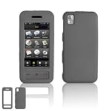Samsung M800 Instinct Cell Phone Black Rubber Feel Protective Case Faceplate Cover