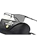 MINCL/Photochromatic Progressive Multifocus Reading Glasses for Men Adjustable Vision (black, 2.5)