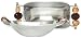 Aluminum Rectangle Bowl with Dark Mocha and Gold Glass Bead Handles 7 1/4" x 4 1/2" x 2"