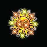Sun Necklace Flashing Blinking Light Up Body Lights Jewelry (25-Pack)