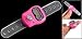 uxcell Fuchsia Mini Adjustable Band 5 Digit LCD Display Golf Finger Counter Tally