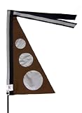 Chocolate Brown - bicycle saftey flag - Small