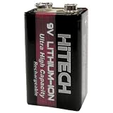 Hitech - One 9V Lithium-Ion 600mAh Battery