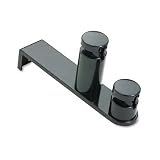 Search : Eldon® Over-the-Panel Double-Garment Hook, 1 5/8w x 7 13/16h, Black