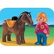 Playmobil - 6723 - 1.2.3 - Cavaliere + Cheval