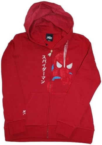 tokidoki X Marvel Women Retro Spidey Dark Red Hoody (L, Dark Red)