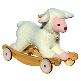 Adorable Soft Baby Sheep Ride On: Childrens Push Ride On