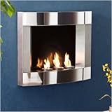 IMAGE OF Southern Enterprises FA5813 SEI Stainless Steel Wall Mount Gel Fireplace