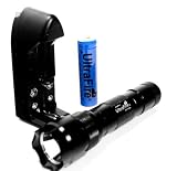 UltraFire WF-502B Q5 Cree LED Flashlight with 1x Charger & 1x UltraFire 18650 Rechargeable Li-ion Battery
