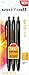 uni-ball 307 Retractable Gel Pens, Micro Point (0.5mm), Black, 3 Count
