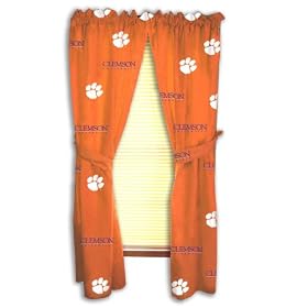 Clemson Printed Curtain Panels - Clemson Tigers