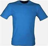 Hanes Fit-T Shirt - 100% Baumwolle - körpernah geschnitten, figurbetont ( slim fit, body fit ) Royal,XL