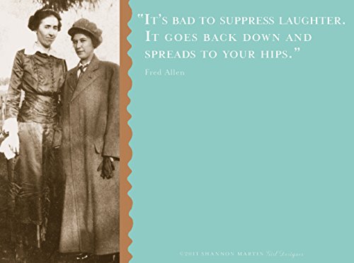 Shannon Martin Girl Designer Sticky Notes, Suppress Laughter