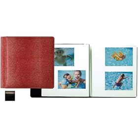 ROMA BLACK smooth-grain leather #133 magnetic page album by Raika -