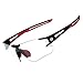 RockBros Cycling Sunglasses Photochromic Bike Glasses for Men Women Sports Goggles UV Protection Black Red