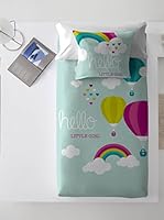 COSTURA Juego De Funda Nórdica Ballon Ride (Azul Celeste)