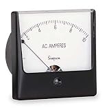 Analog Panel Meter,AC Current,0-1 AC A Simpson Electric 03130