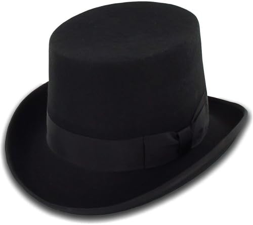 Belfry Topper - Satin Lined 100% Wool Top Hat