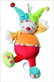 Fehn LED - Spieluhr Clown Pierre 152098 mit variierender Melodie, integrierter LED-Leuchte und aus unglaublich weichem Material. Mit Aufhänger für Kinderwagen, Babybett oder Auto - die ideale Einschlafhilfe für Ihr Baby und Kleinkind