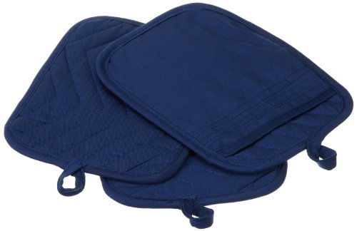 Kane Home Products Blue Quilted Pocket Potholder, Set of 3