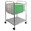 Hanging File Trolley - Silver