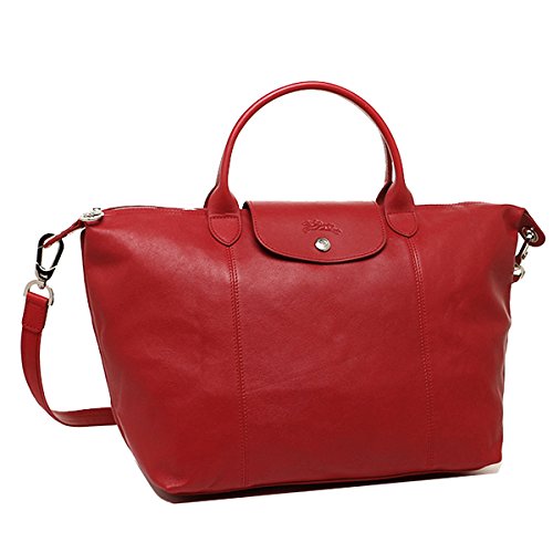(ロンシャン) LONGCHAMP ロンシャン ル・プリアージュ バッグ LONGCHAMP 1515 737 045 LE PLIAGE CUIR ショルダーバッグ CHERRY[並行輸入品] 画像