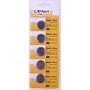 CR2032 Lithium Button Cell 3-volt Batteries, Sold As FIVE Batteries