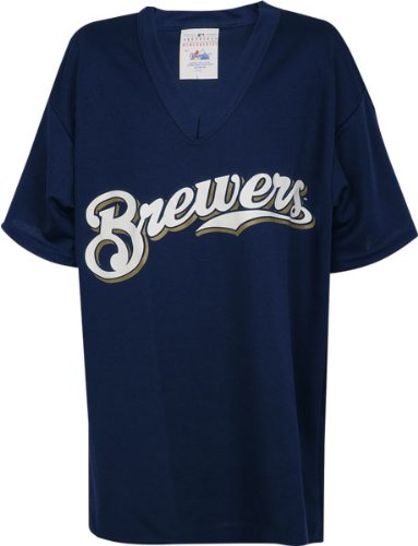 Milwauke Brewers Youth Neck Blank Jersey by Majestic