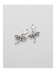 Dragonfly Charm In 92.5 Sterling Silver
