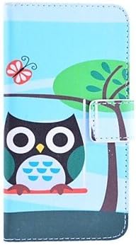 Owl Rest Pattern PU Leather Case with Stand and Card Slot for Samsung Galaxy Core Plus G3500/Trend 3 G3502