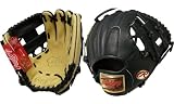 <一般軟式グラブ>Rawlings 展示会限定 ゴールドグラブ 内野手用 ブラック×キャメル 2008後期モデル RG-110-9003-L