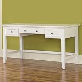 Home Styles Naples Executive Desk in White Finish