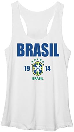 CBF Brasil Women's Team Wordmark Crest Soccer Racerback Tank Top (XLarge)