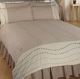 Kitchen & Housewares : Monaco Natural Super King Duvet Cover Set