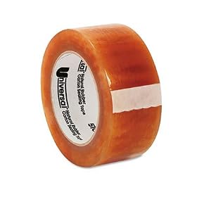 Click here to buy Natural Rubber Adhesive High-Performance Tape, Clear, 48mm x 100m, 3 Core by Universal.
