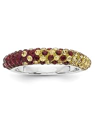 Sterling Silver Swarovski Elements Chestnut Hill Spirit Domed Ring