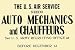 Auto Mechanics and Chauffeurs 28x42 Giclee on Canvas