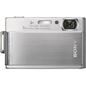 Sony Cybershot DSCT300 10.1MP Digital Camera with 5x Optical Zoom with Super Steady Shot (Silver)