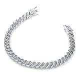 FOJO's Diamonds in Silver Waves Bracelet (2 ct. tw.)